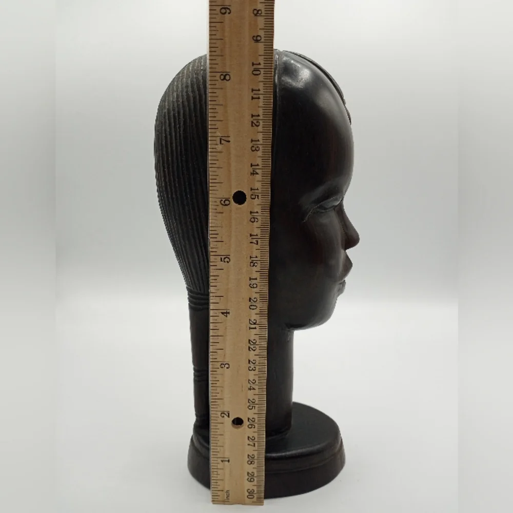 Vintage hand carved African tribal statue - Picture 8 of 8